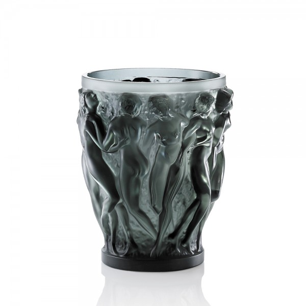 vase bacchantes en cristal gris Lalique