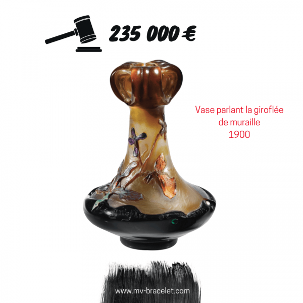 record d'enchere pour un vase Galle de 1900