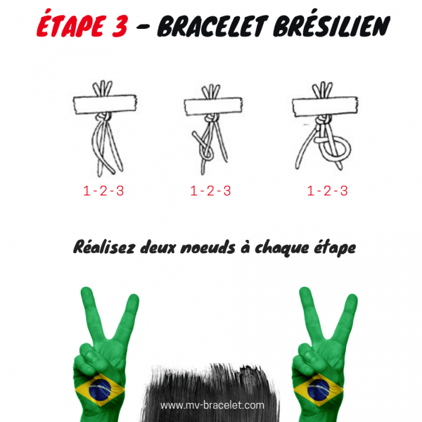 comment faire un bracelet bresilien