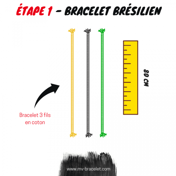 tuto pour faire un bracelet bresilien