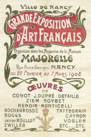 affiche Art nouveau maison Majorelle