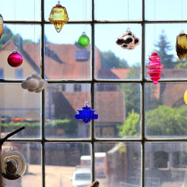 collection de boule de noel en verre fabrique a meisenthal