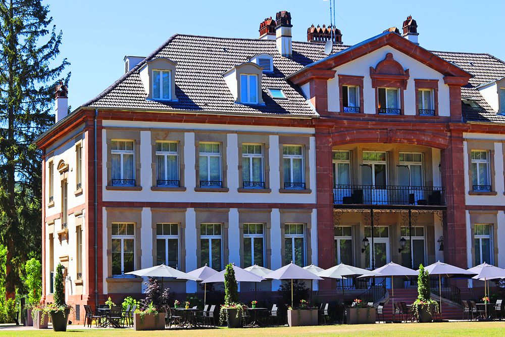 terrasse exterieur du château hochberg