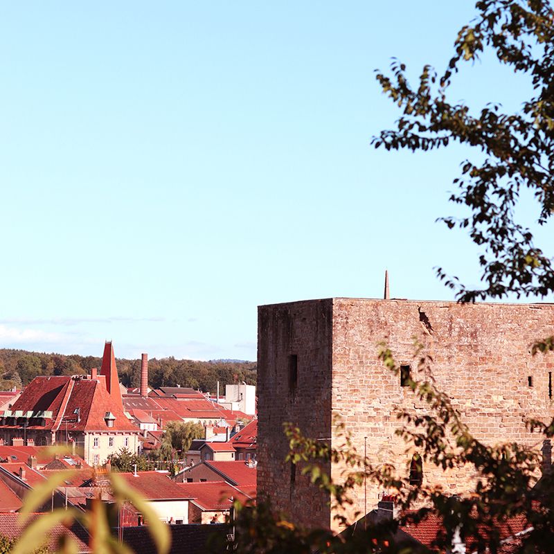 tour des voues de la ville de baccarat construite en 1303