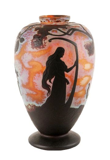 vase Daum france et Jacques gruber