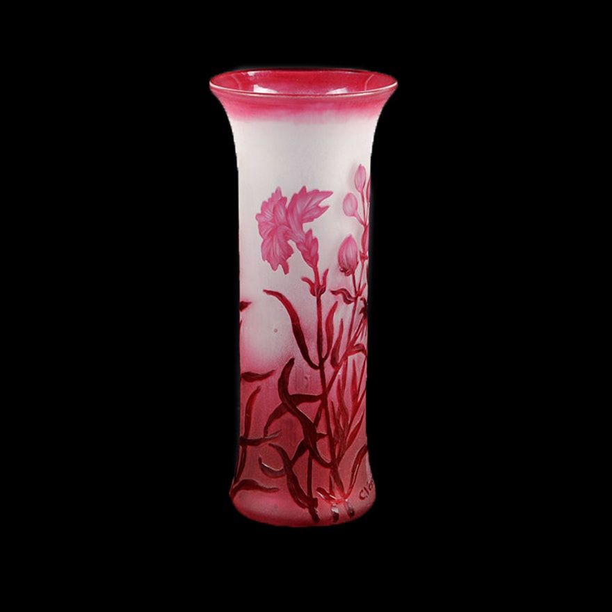 vase verre des freres Vessiere