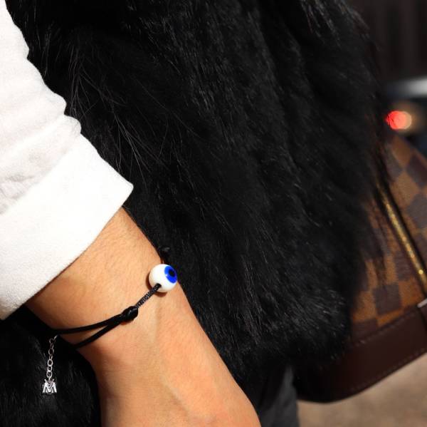 bracelet contre le mauvais oeil verre