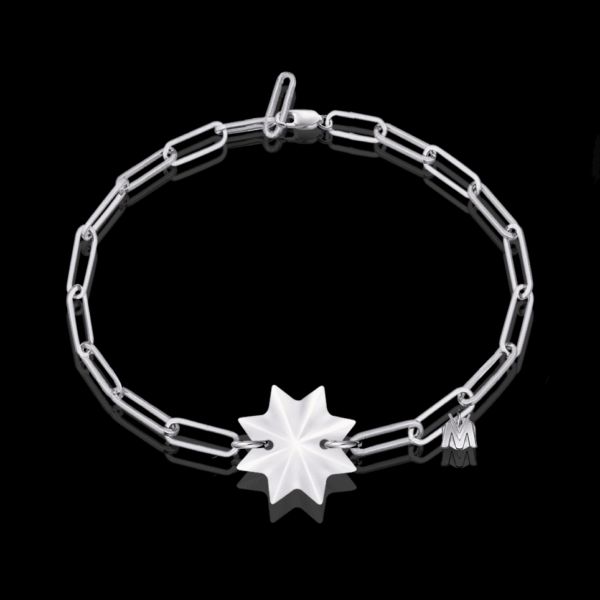 bracelet en étoile cristal et argent