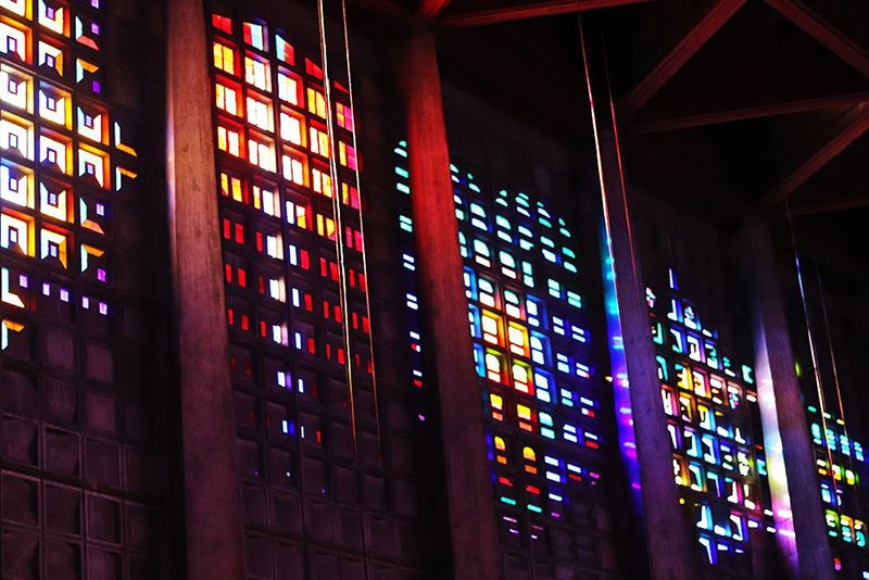 vitraux interieur de eglise saint Remy de Baccarat