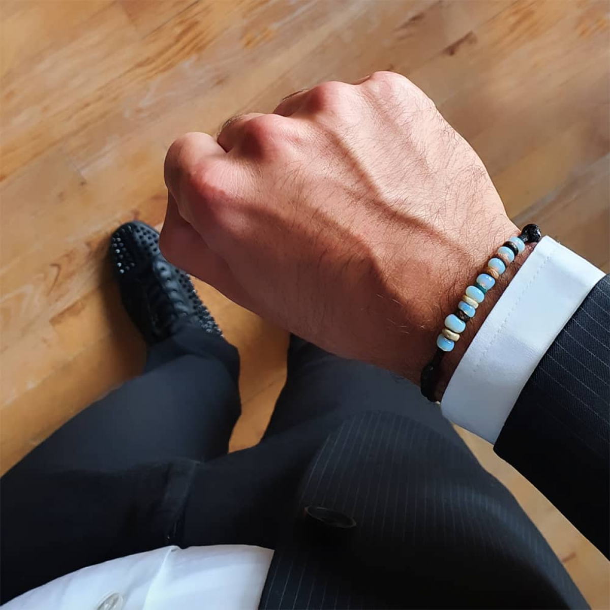 Bracelet En Argent Avec Poinçon égyptien - Bijou Vintage - Occasion