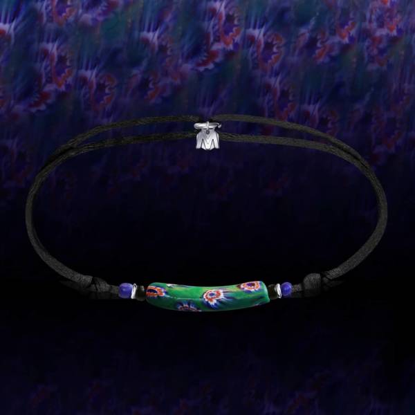 bracelet perles de verre Murano millefiori
