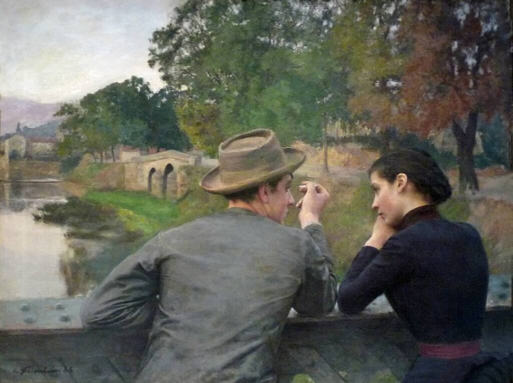 Emile FRIANT Les amoureux 1888