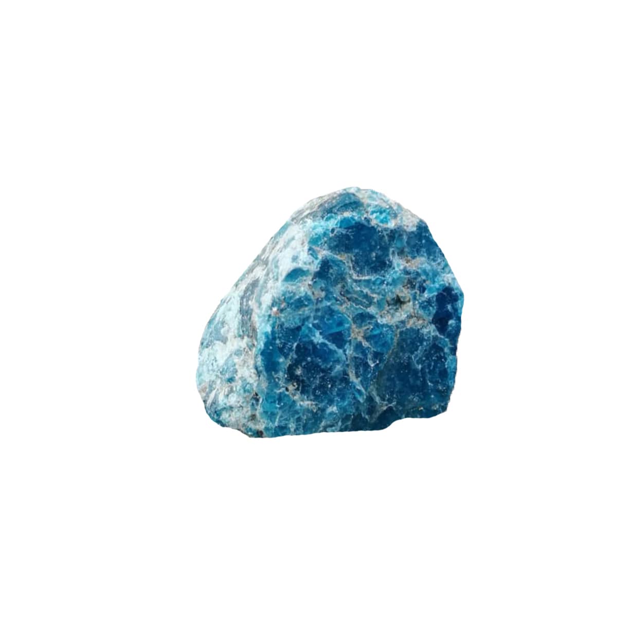 Pierre Précieuse Apatite Bleue Néon De Madagascar - Taille Ovale 6.5x5 Mm - 0.67 Carats - Pure, Transparente, Sans Traitement - Qualité Exceptionnelle