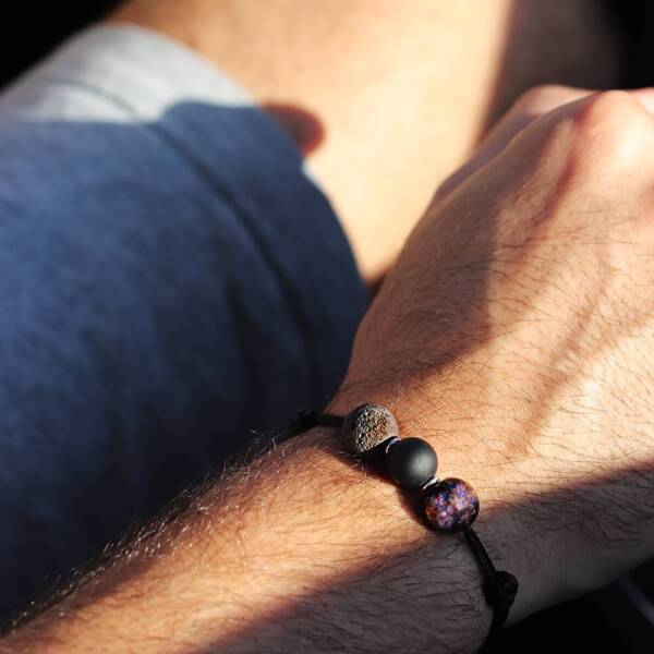 bracelet-homme-spinelle-noir