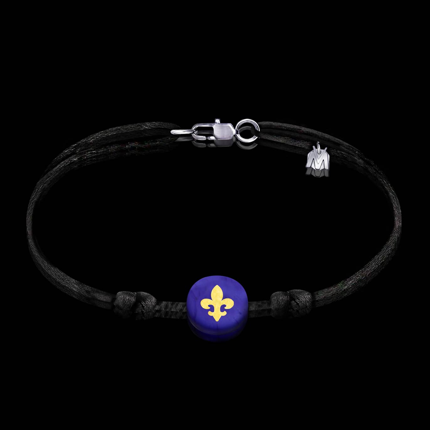 bracelet-fleur-de-lys-verre-cordon-michael-vessiere