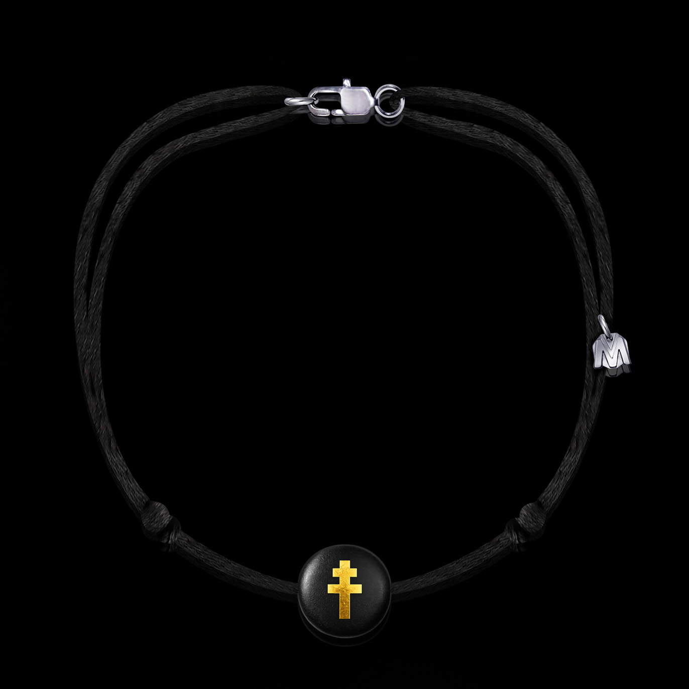 collier-croix-de-lorraine-noir-michal-vessiere