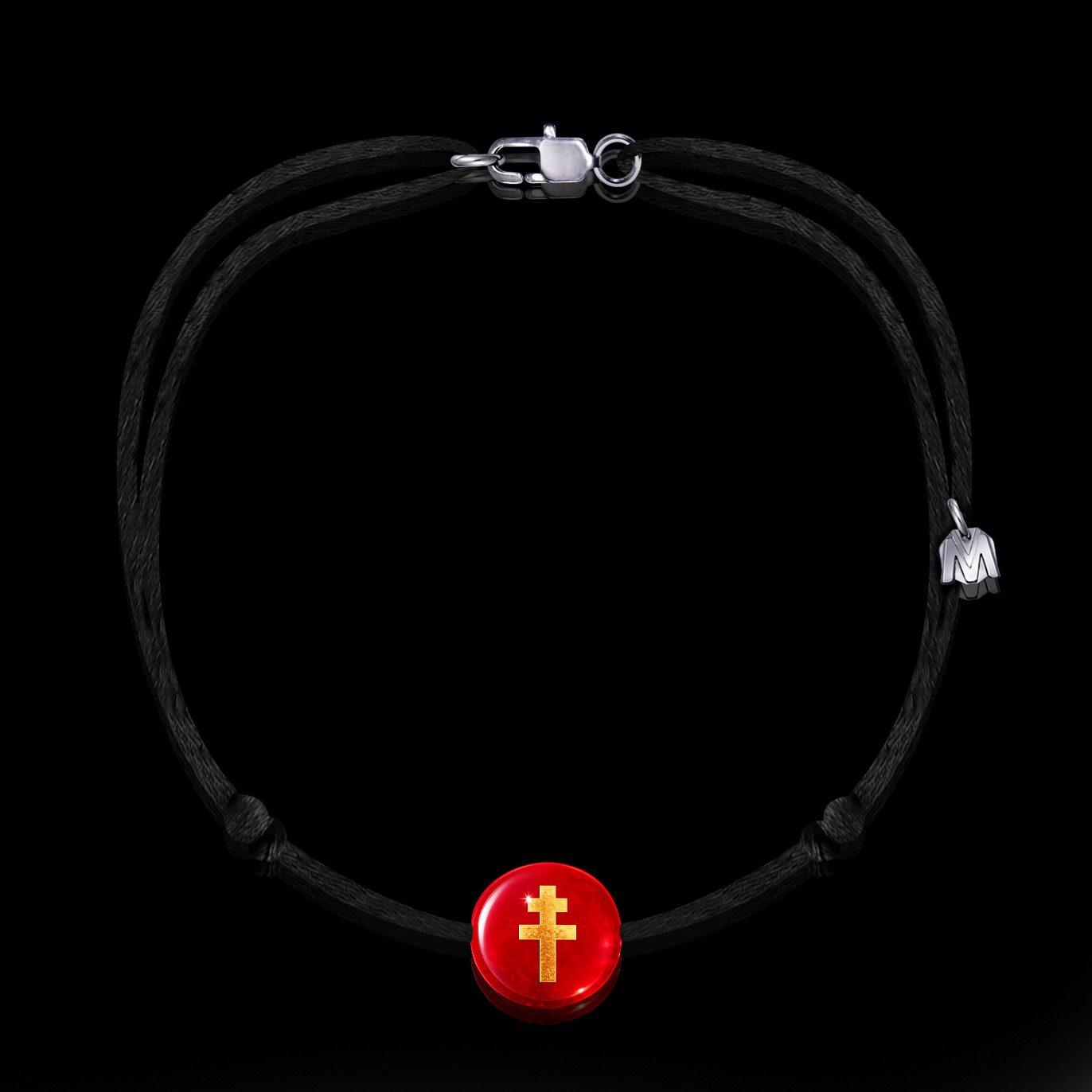 collier-croix-de-lorraine-rouge-michael-vessiere