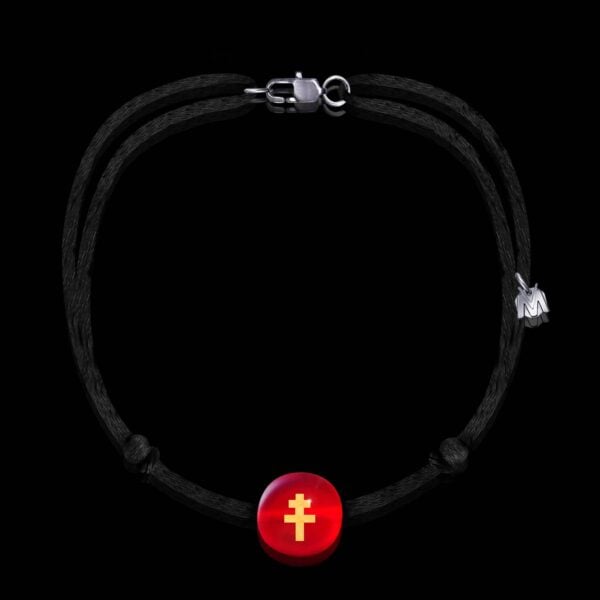 collier-verre-croix-de-lorraine-rouge-michael-vessiere