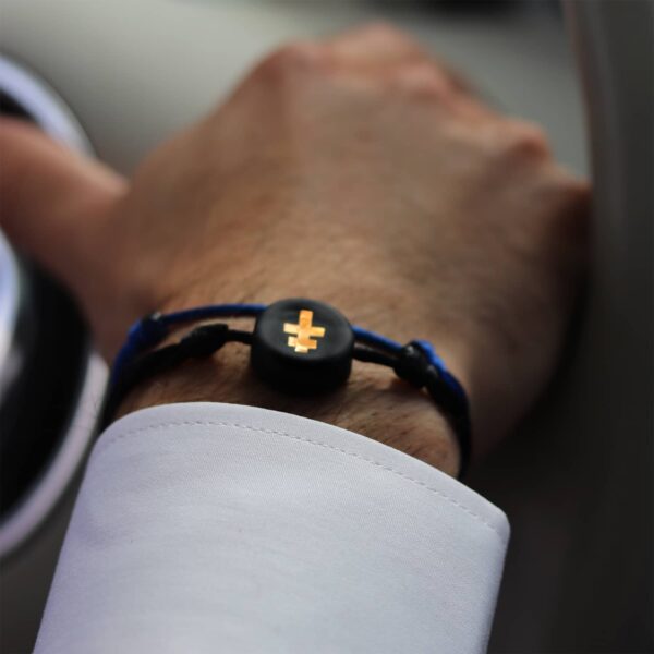 bracelet-croix-lorraine-noire