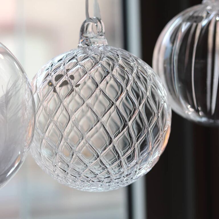 Boule de Noël faite main en velours | Décorations dorées, 3,15 pouces - France