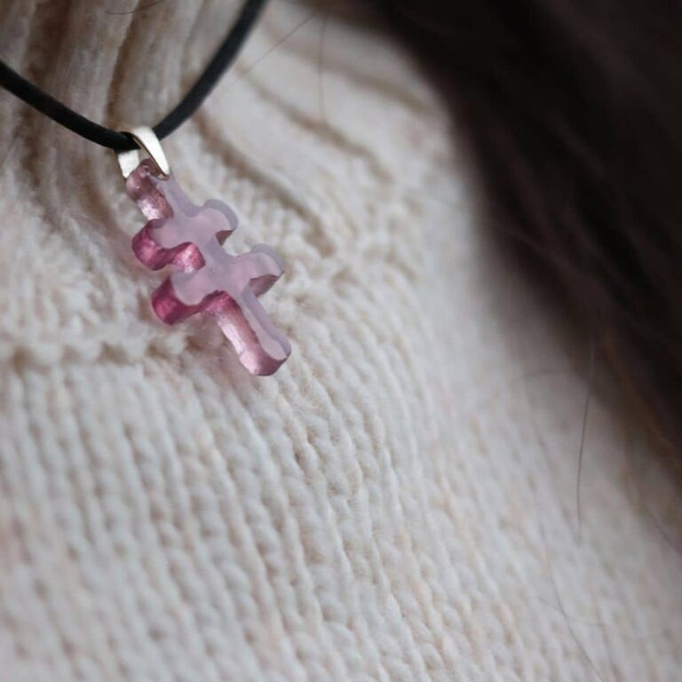 Pendentif Porte-bonheur Trèfle à 4 feuilles - Goutte