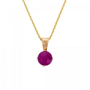 Bague DOLLY-BIJOUX Fleur Rubis Et Diamant Cz - Taille 50 - Plaqué Or 18K 5 Microns - Made In France - Neuf