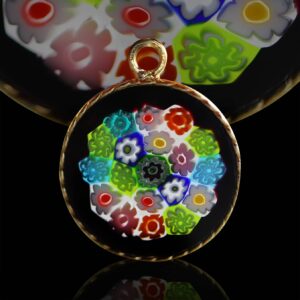 Bracelet Ancien Perles Opaline Avec Médailles Religieuses Argentées - Bijou Vintage N°491
