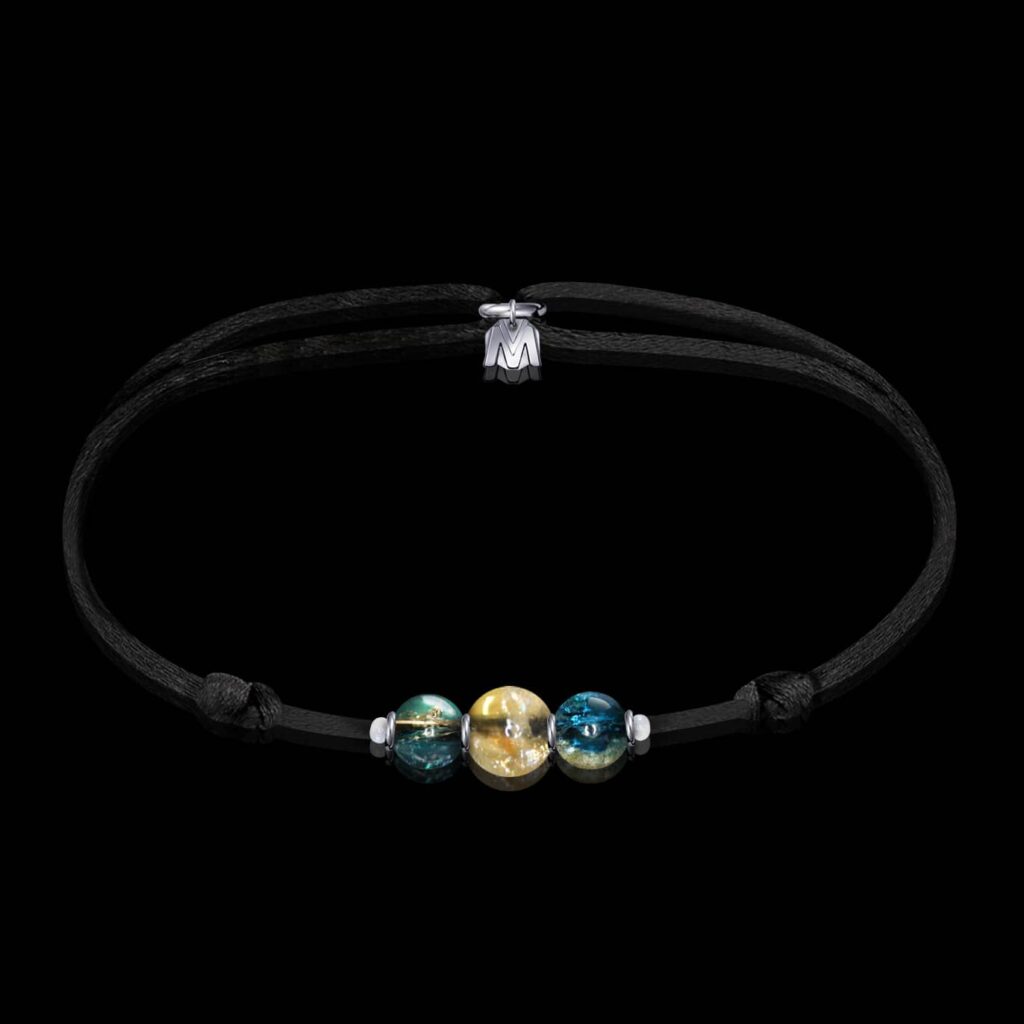 Bracelet Citrine Naturelle 8 Mm - Pierre D'Énergie Positive - Ajustable Homme Femme - Cadeau Bijou Zen & Bien-être - 11