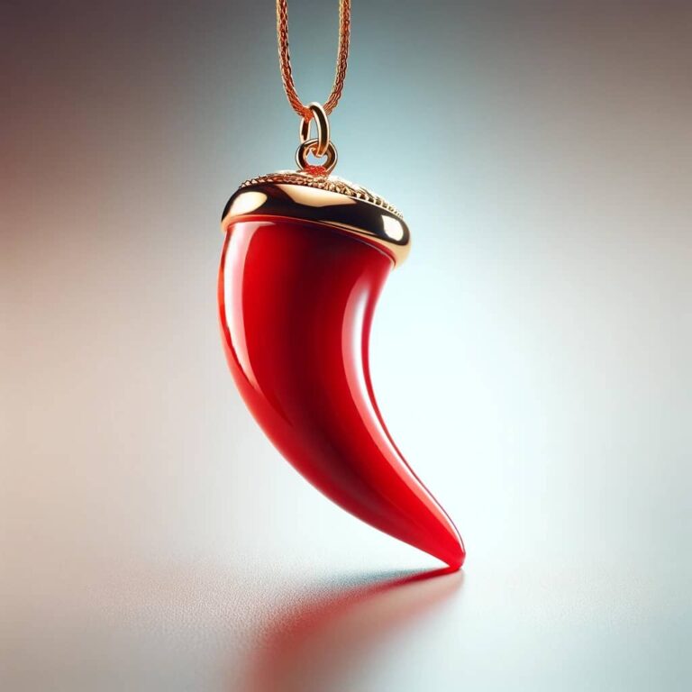 MODA MavillA Pendentif acier corne porte-bonheur et coeur. Fabriqué en MODA MavillA Pendentif acier corne porte-bonheur et coeur. Fabriqué en