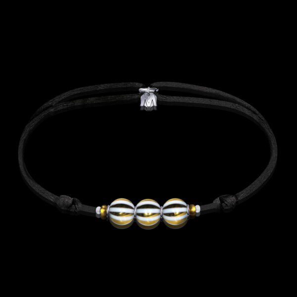 bracelet-de-perles-ceramique-or
