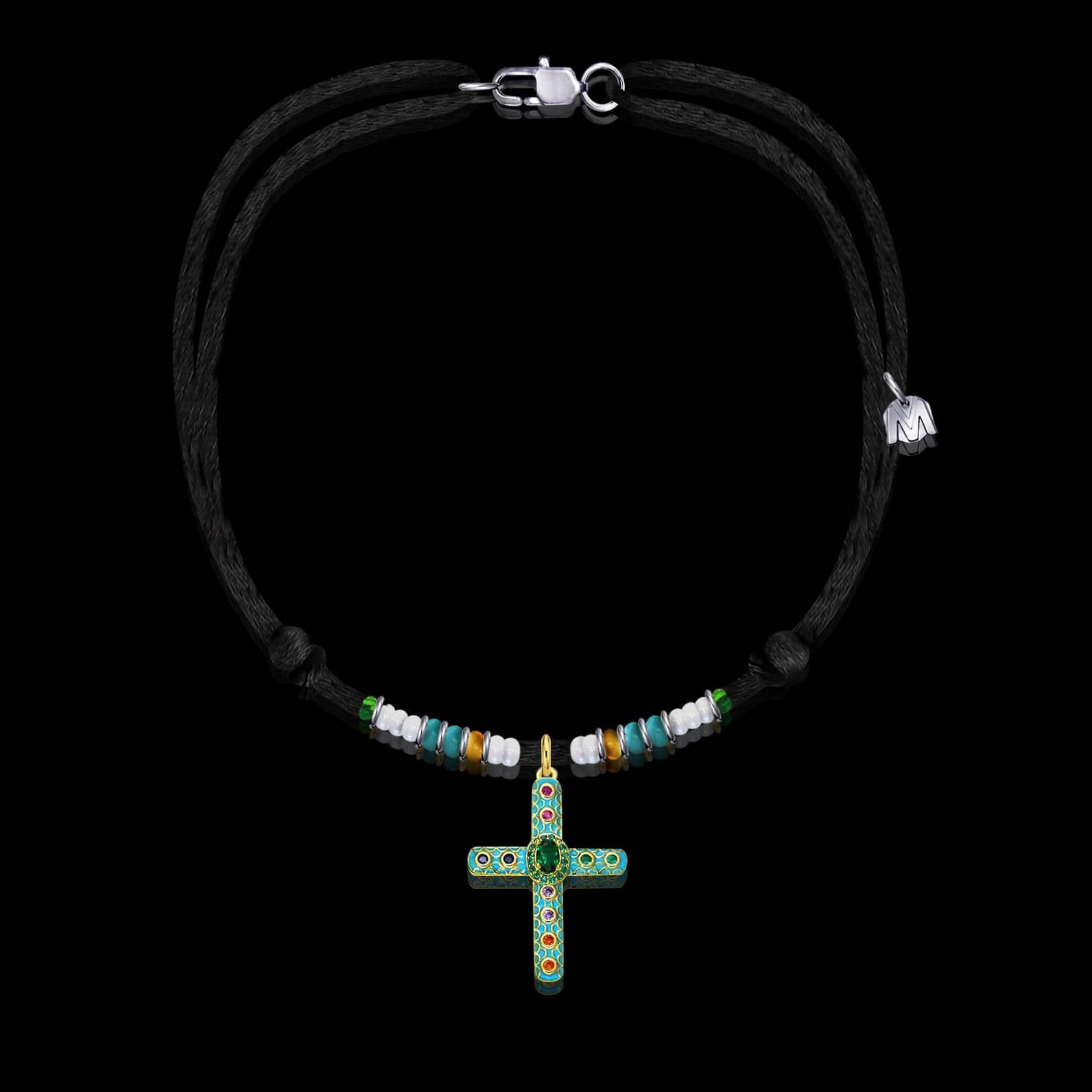 collier-croix-antique-turquoise