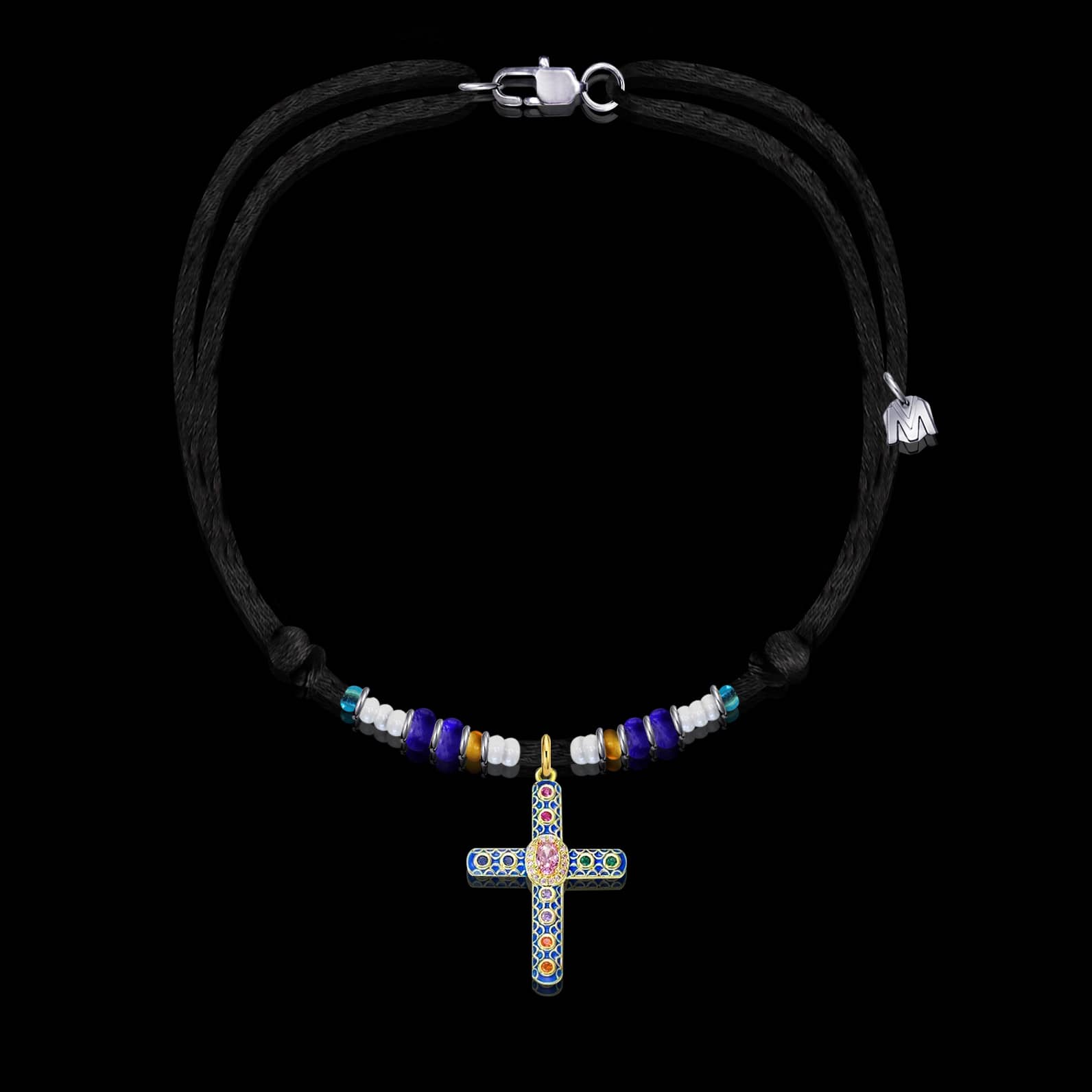 collier-croix-chretienne-antique-bleu