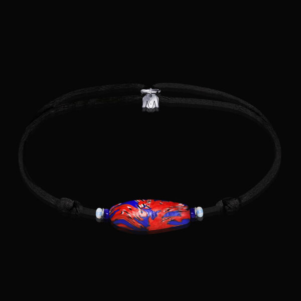 bracelet-perle-krobo-rouge-cordon