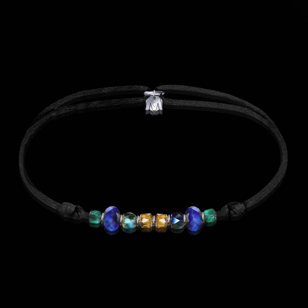 Bracelet En Perles De Lapis Lazuli Bleu – Neuf Sans Emballage, Plaqué Or Jaune