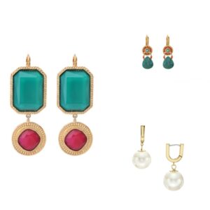 Boucles D'oreilles Dormeuses Coeurs En Cristal - Gas Bijoux - Style élégant Et Minimaliste