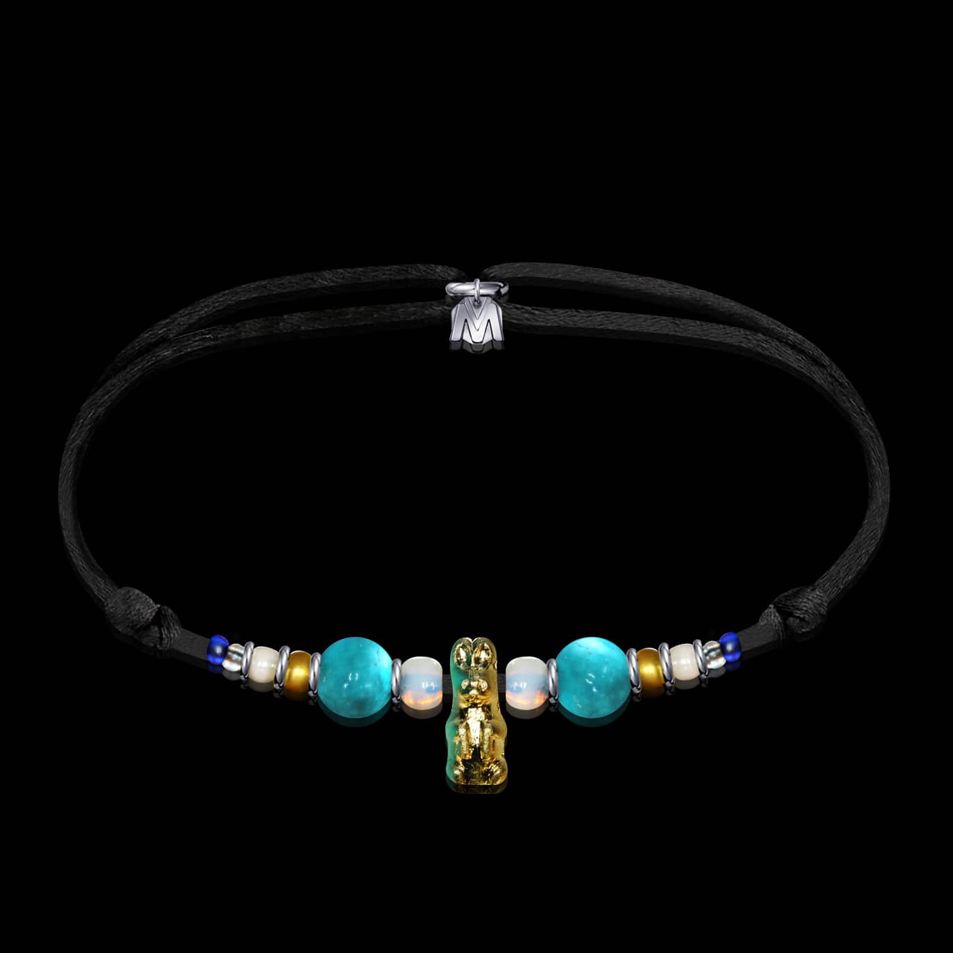 bracelet-lapin-turquoise-turquoise