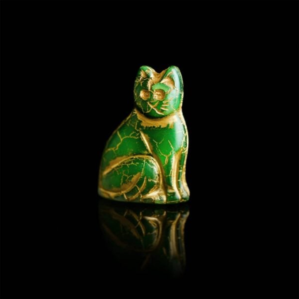 bracelet-chat-bastet-vert-boheme