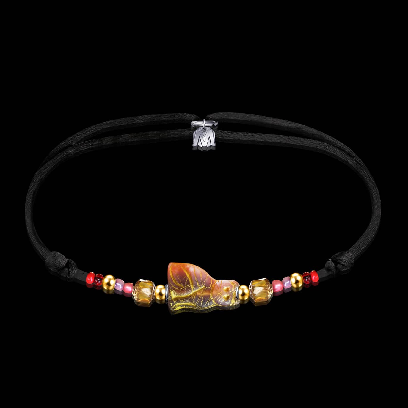 bracelet-eguptien-chat-bastet-ambre-verre