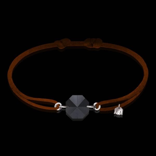 bracelet-rock-cristal-noir-cordon-mocha