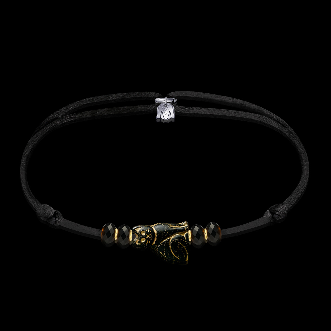 bracelet-bastet-noir-cordon