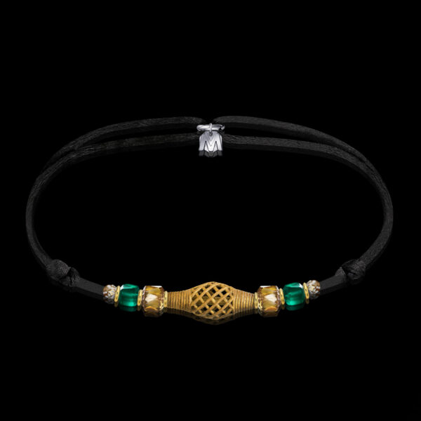 bracelet-bronze-afrique-Nya-Tano-cordon-perle-baule