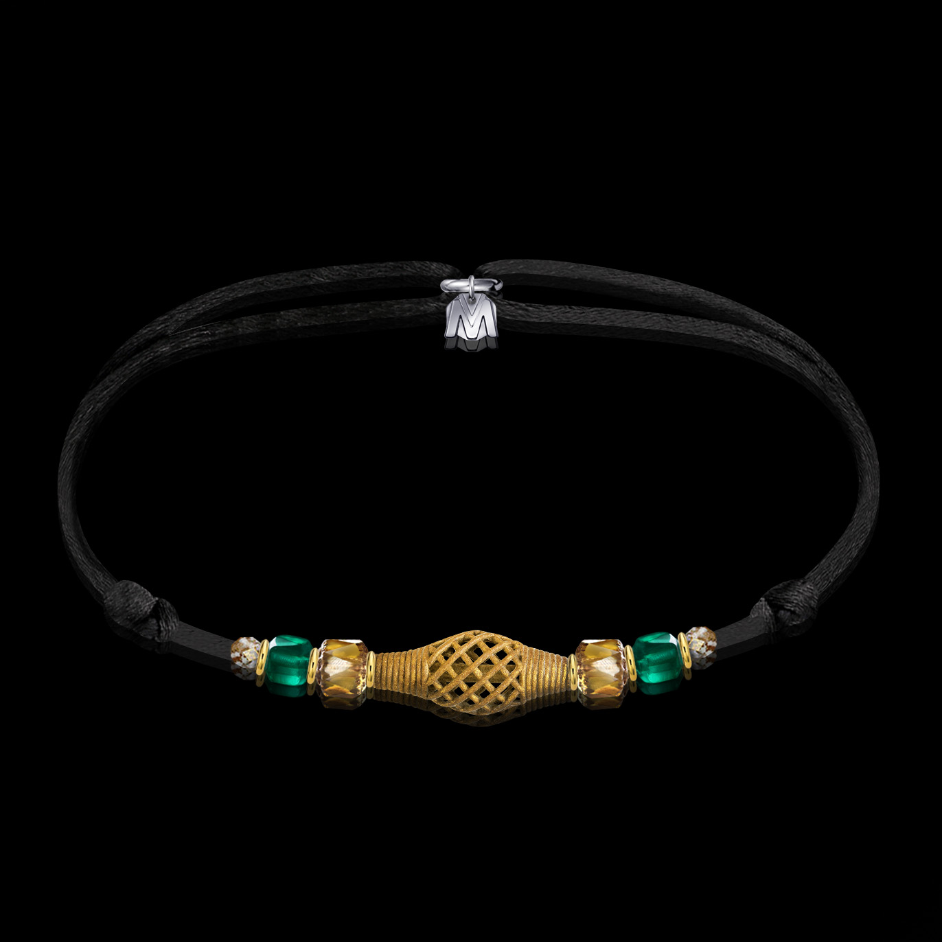 bracelet-bronze-afrique-Nya-Tano-cordon-perle-baule