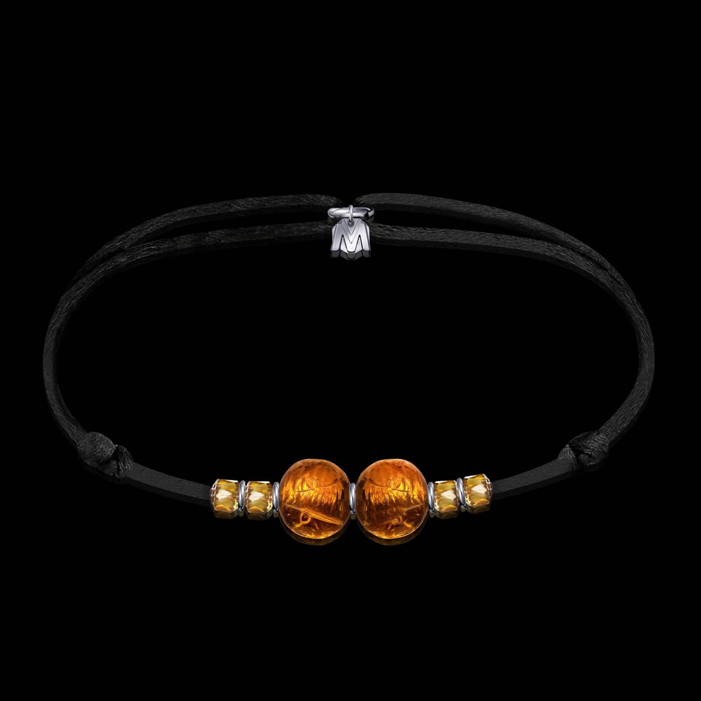 bracelet-alba-verre-de-murano-ambre