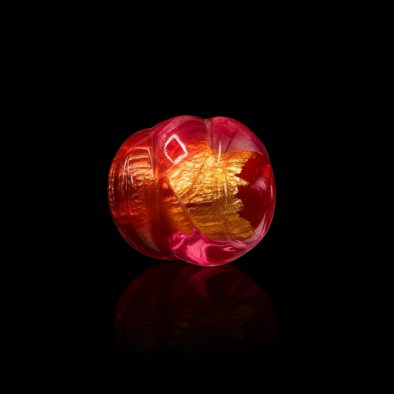 bracelet-perles-murano-feuille-or