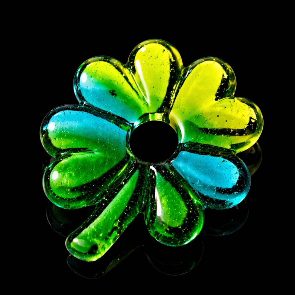 bracelet-trefle-vert-cordon