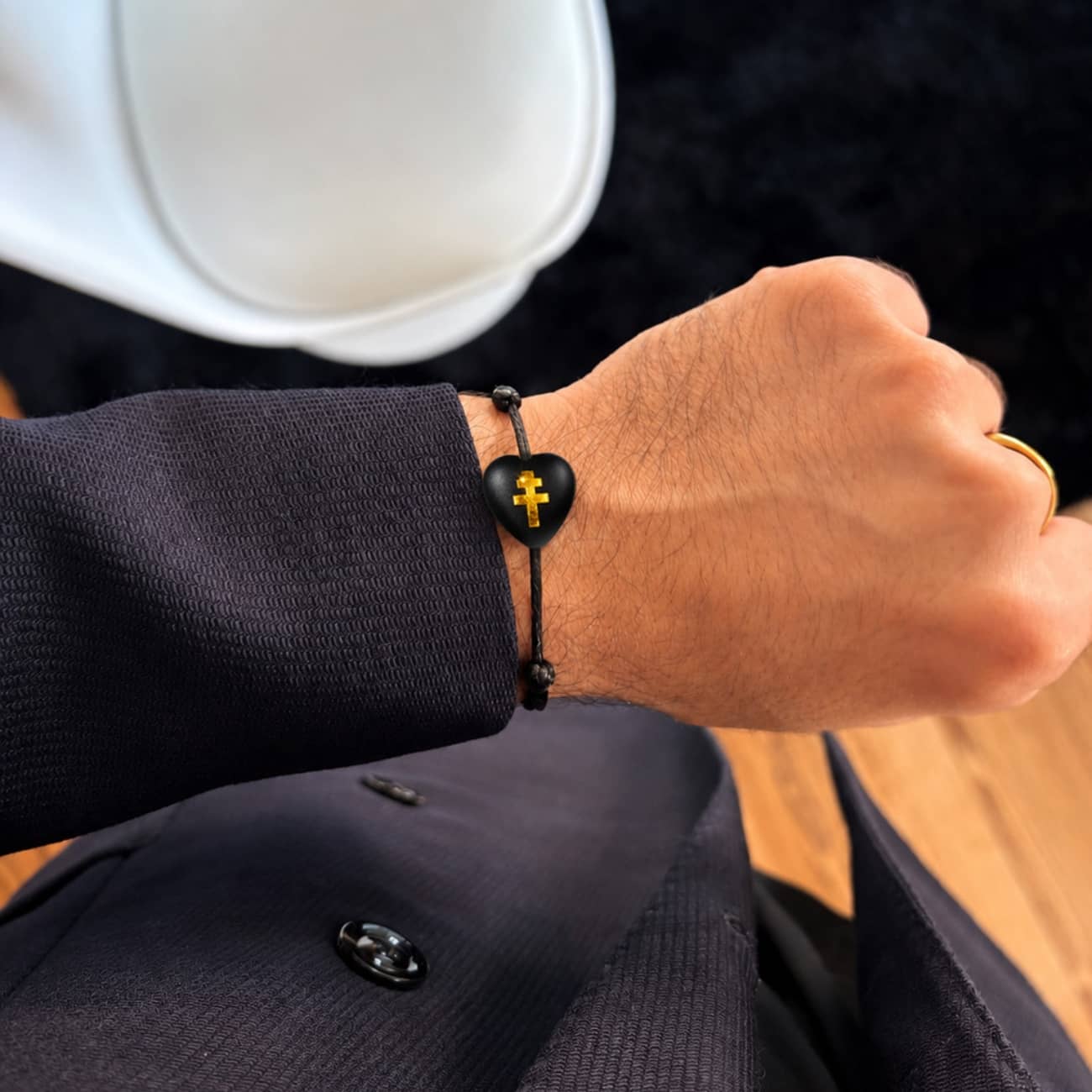 bracelet-croix-de-lorraine-noir
