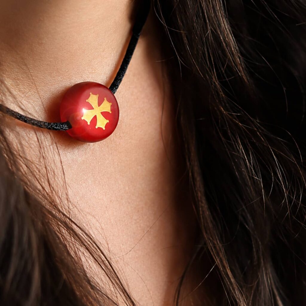 collier-croix-occitane-rouge-or