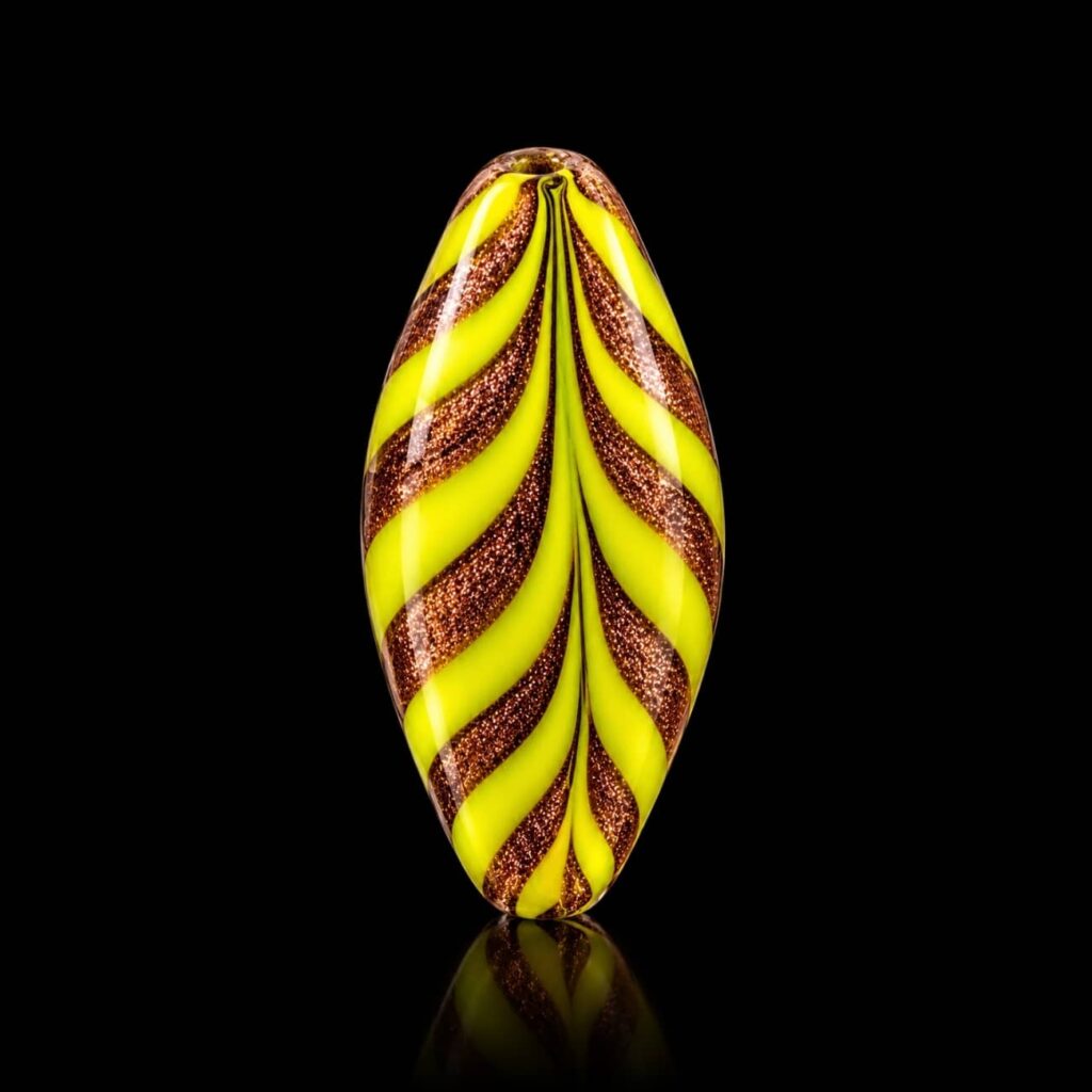bracelet-perles-jaune-murano